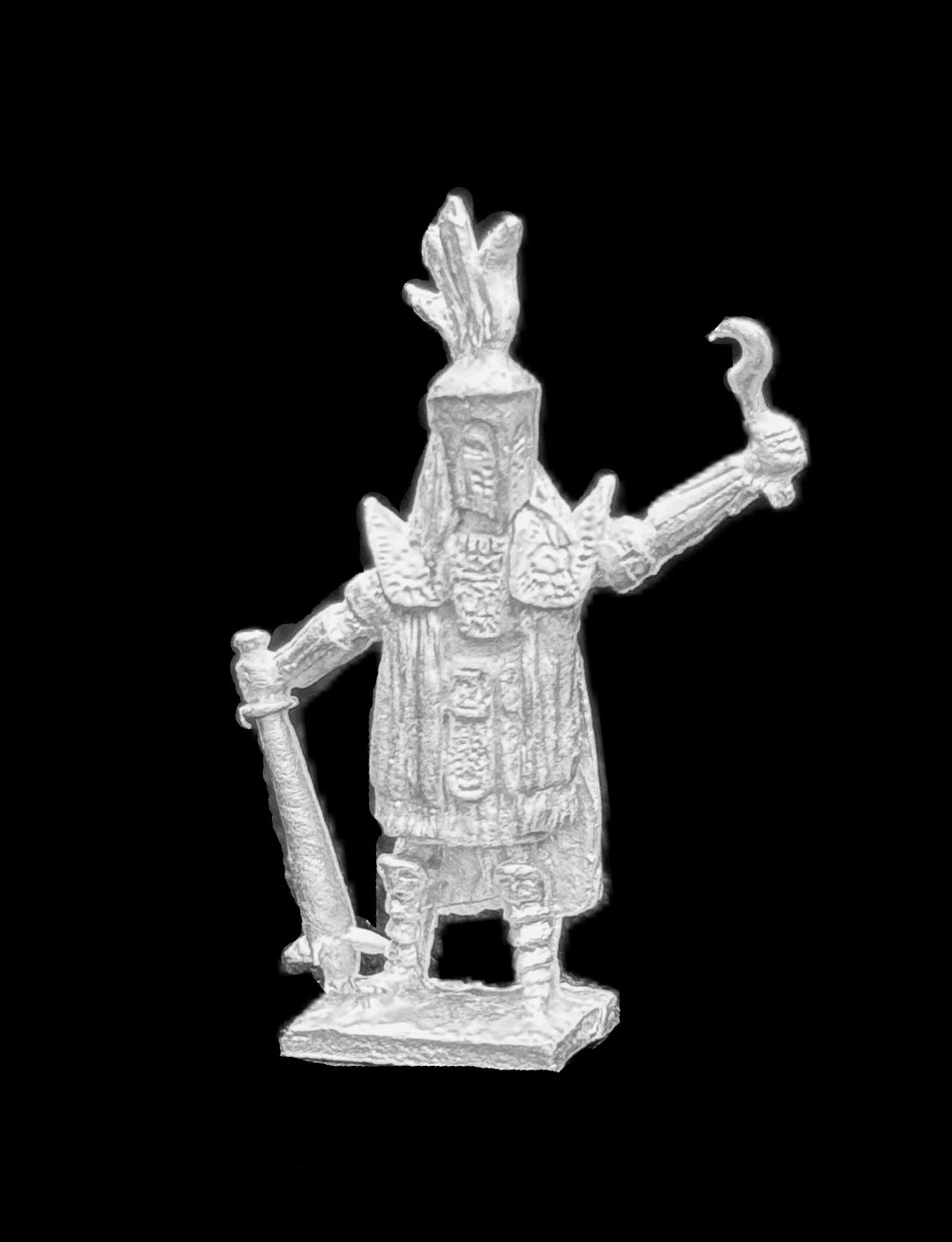 57-7091:  Lemurian Warrior Priest with Club and Dagger