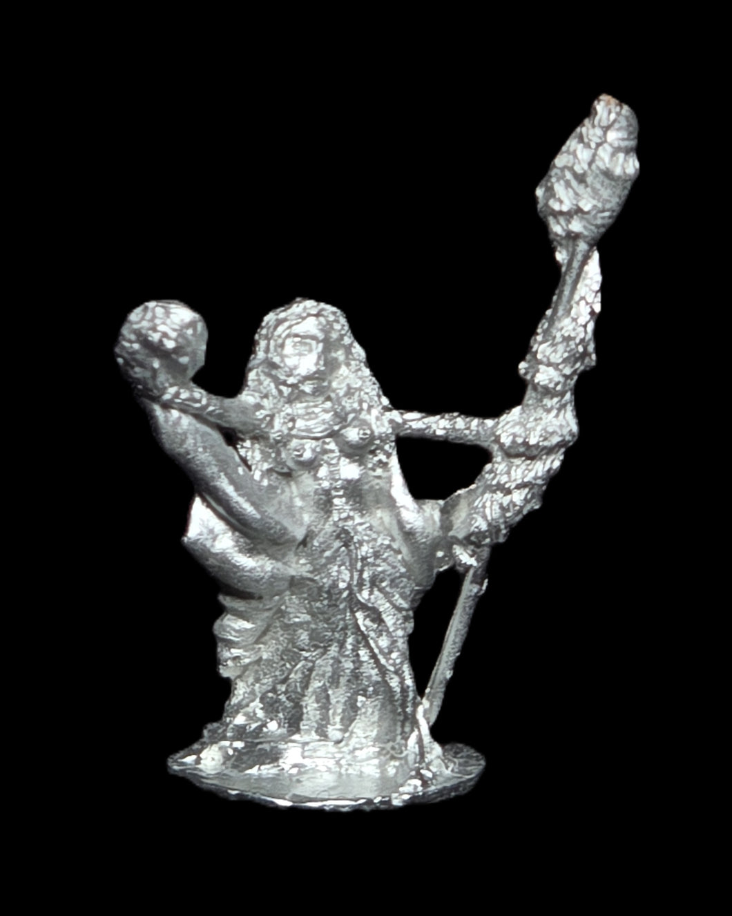 57-7095:  Lemurian Priestess, with Staff