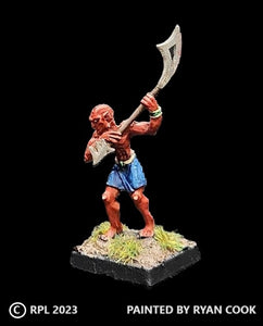 58-1132:  Martian Cultist with Axe Over Shoulder, Facing Right