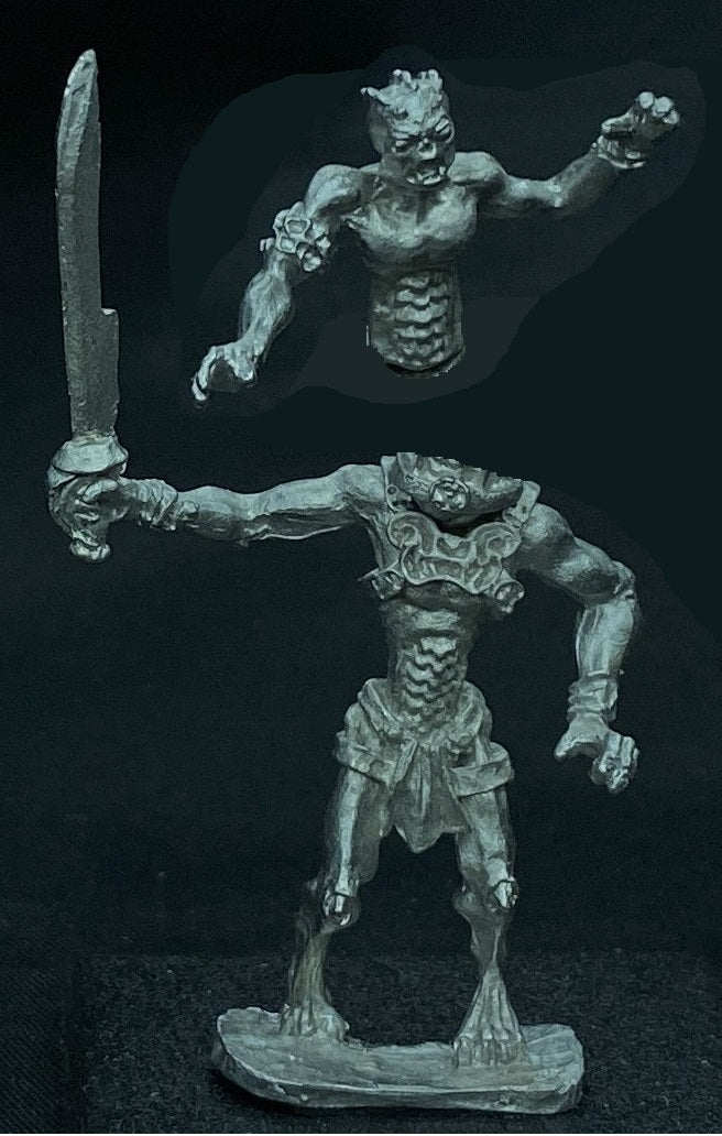 58-2032:  Wastelander Biped with Sword, Light Armor, with Arm Band, Open Hands