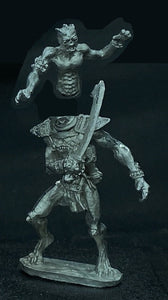 58-2042:  Wastelander Biped with Sword, Armored, with Arm Band, Open Hands