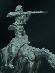 58-2122:  Wastelander Biped Cavalry with Jezzail, Aiming, With Helmet