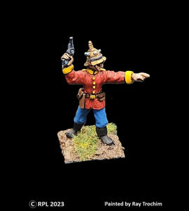 59-0882:  Subjugator Officer, Pistol Raised, Pointing