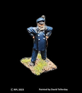 59-1081:  Overseer With Rifle, Surveying