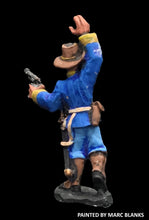 Load image into Gallery viewer, 59-3081:  Victorian American Officer Advancing, Pistol Drawn, Right Arm Raised, Slouch Hat
