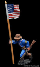 Load image into Gallery viewer, 59-3083:  Victorian American Officer with Standard, Advancing, Slouch Hat
