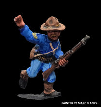 Load image into Gallery viewer, 59-3086:  Victorian American Officer with Rifle, Right Arm Raised, Montana Hat

