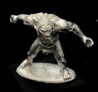 51-9037: Unarmored Heavy Goblin, Facing Left, Hunched Over
