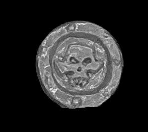 97-0176:  Small Round Shields, Skull Icon