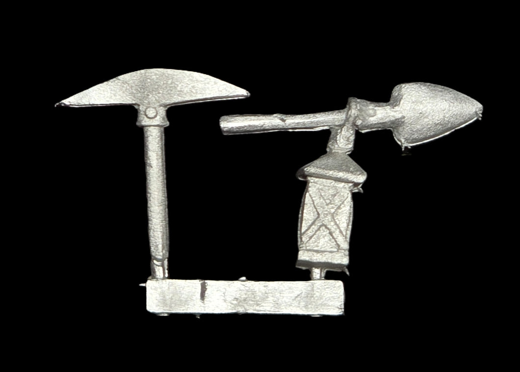 97-0461:  Pickaxe, Shovel, and Lantern