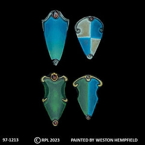 97-1213:  Kite Shields - Ornate Silhouette [x12]
