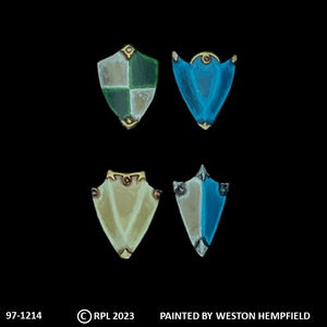 97-1214:  Heater Shields - Ornate Silhouette [x12]