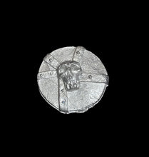 Load image into Gallery viewer, 97-4119:  Round Shield with Skull Boss and Riveted Straps [x12]
