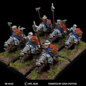 98-1243: Dwarf Bear Cavalry with Axes [6]