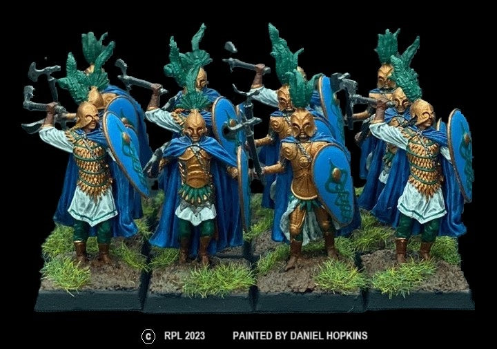 98-2824: Thunderbolt Elf Heavy Infantry with Axes [12]