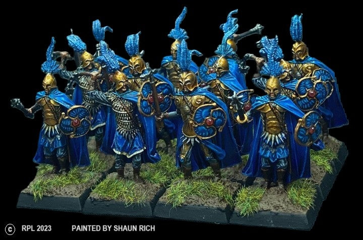 98-2826: Thunderbolt Elf Heavy Infantry with Maces/Hammers [12]