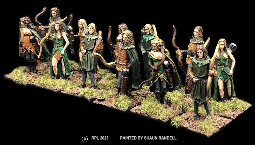 98-2841: Thunderbolt Elf Villagers with Bows [12]