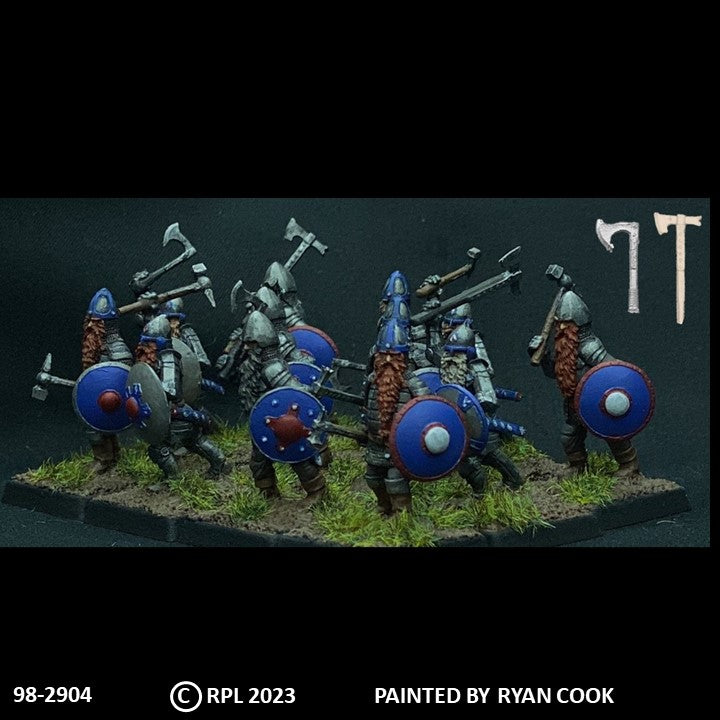 98-2904: Thunderbolt Dwarf Warriors with Axes [12]