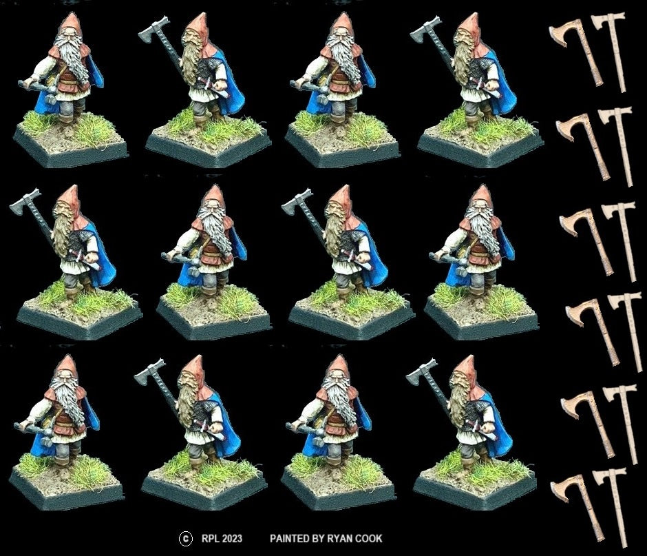 98-2914:  Dwarf Light Infantry with Axes [12]