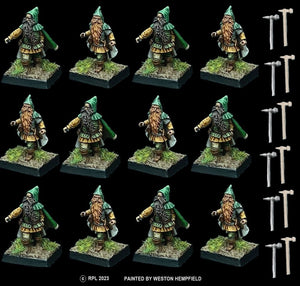 98-2916:  Dwarf Light Infantry with Hammers [12]