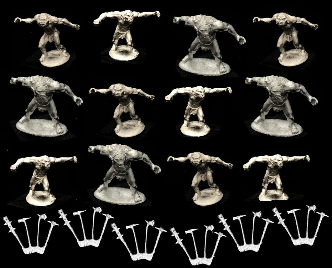 98-4916: Unarmored Mountain Goblins with Maces/Hammers [12]