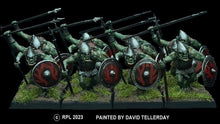Load image into Gallery viewer, 98-4923: Mountain Goblin Guardsmen with Spears [12]
