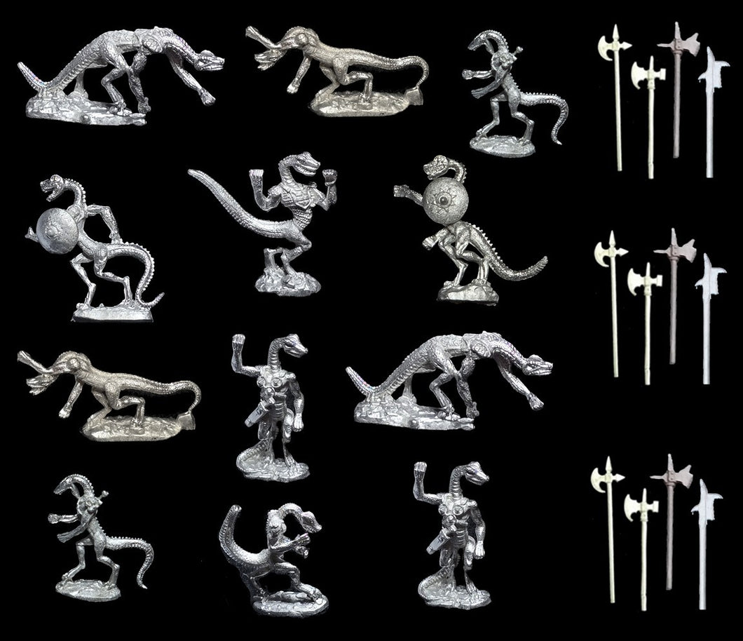 99-5005:  Reptiliad Warriors with Halberds [12]