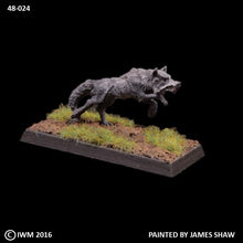 Load image into Gallery viewer, 48-0024:  Feral Wolf, Attacking
