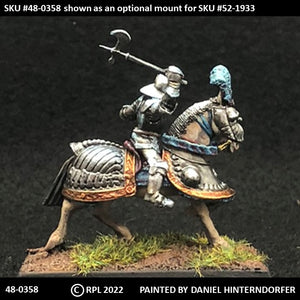 48-0358:  Horse - Ornate Plate Armor, Advancing