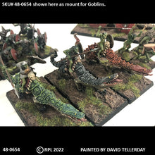 Load image into Gallery viewer, 48-0654:  Land Dragon IV, Scaly Hide, Head Lowered [Saddled]
