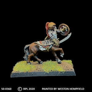 50-0360:  Armored Centaur with Sword and Shield, Plate Armor