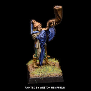 50-0047:  Elf Musician, with Horn