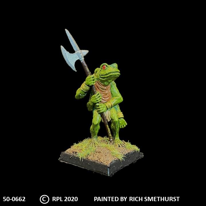50-0662:  Amphibian Warrior with Polearm