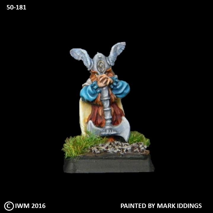 50-0181:  Dwarf General with Great Axe