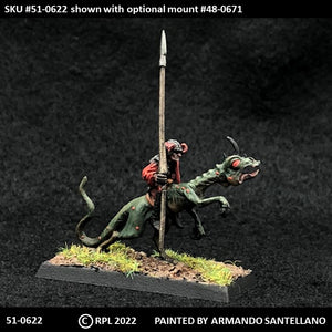 51-0622:  Chaos Acolyte Cavalry, Jousting Shield, Horned Helm [rider only]