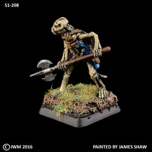 51-0208:  Armored Skeletal Beastman with Great Axe