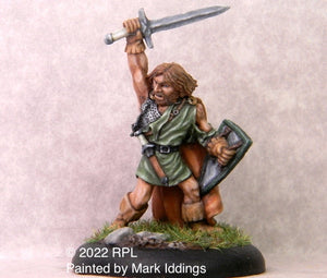 52-0012:  Adventurer with Sword and Heater Shield I