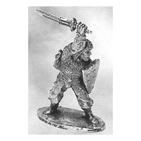 52-0015:  Adventurer with Sword and Heater Shield IV