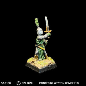 52-0108:  Foot Knight with Sword and Heater Shield VIII