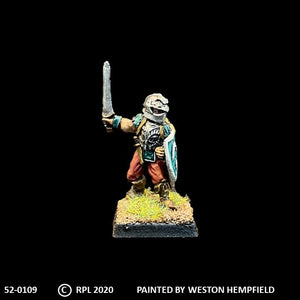 52-0109:  Foot Knight with Sword and Heater Shield IX
