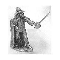 52-0202:  Militia with Sword, Cloaked