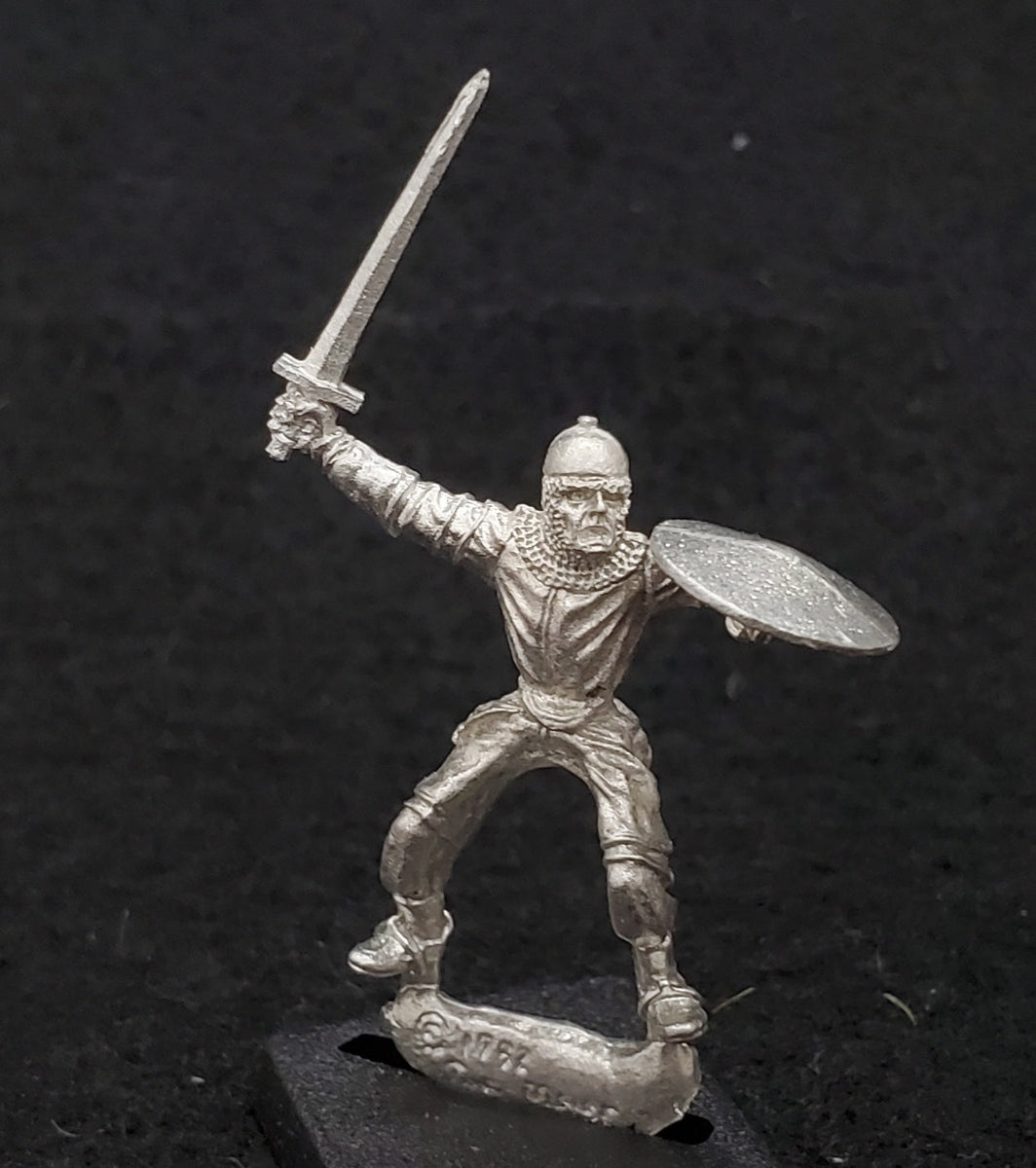 52-1178: Mounted Hero, Sword and Shield, Attacking – Ral Partha Legacy