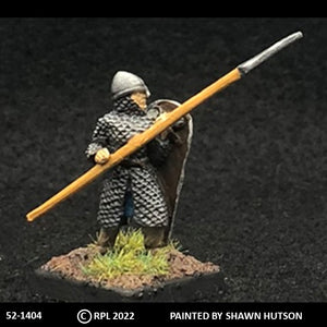 52-1404:  Avalon Men-at-Arms Spearman in Scale Armor