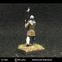 Load image into Gallery viewer, 52-1421:  Avalon Men-at-Arms Advancing with Great Axe, in Gambeson
