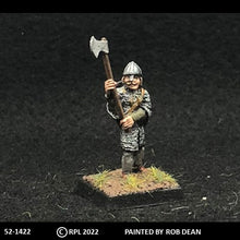 Load image into Gallery viewer, 52-1422:  Avalon Men-at-Arms Advancing with Greataxe and Kite Shield, in Chainmail
