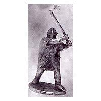 Load image into Gallery viewer, 52-1425:  Avalon Men-at-Arms Swinging Great Axe, in Chainmail, with Kite Shield
