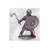 52-1431:  Avalon Men-at-Arms with Axe and Round Shield