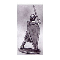 Load image into Gallery viewer, 52-1448:  Avalon Men-at-Arms Swinging Sword, in Chainmail, with Kite Shield

