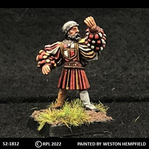 52-1812:  Imperial Pikeman, Advancing, with Skull Cap