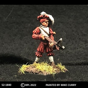 52-1840:  Imperial Crossbowman Reloading, with Soft Hat